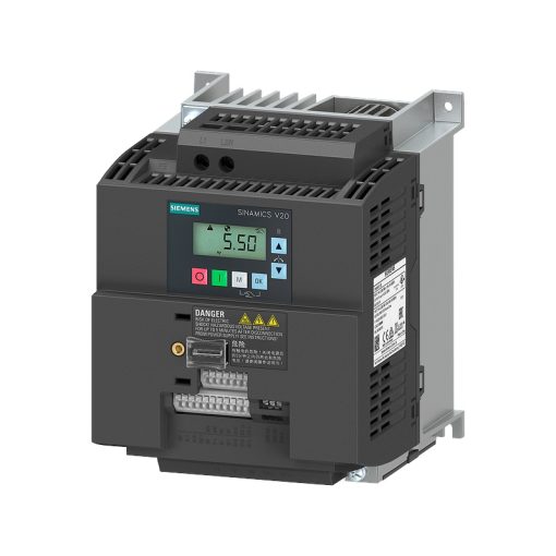 6SL3210-5BB23-0UV1 – Biến Tần SINAMICS V20 3kW 1AC 200-240V, USS/Modbus, IP20