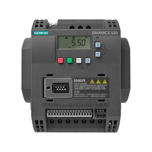 6SL3210-5BE27-5CV1 – Biến tần Siemens SINAMICS V20 7.5kW 380-480V, Lọc C3, Modbus RTU