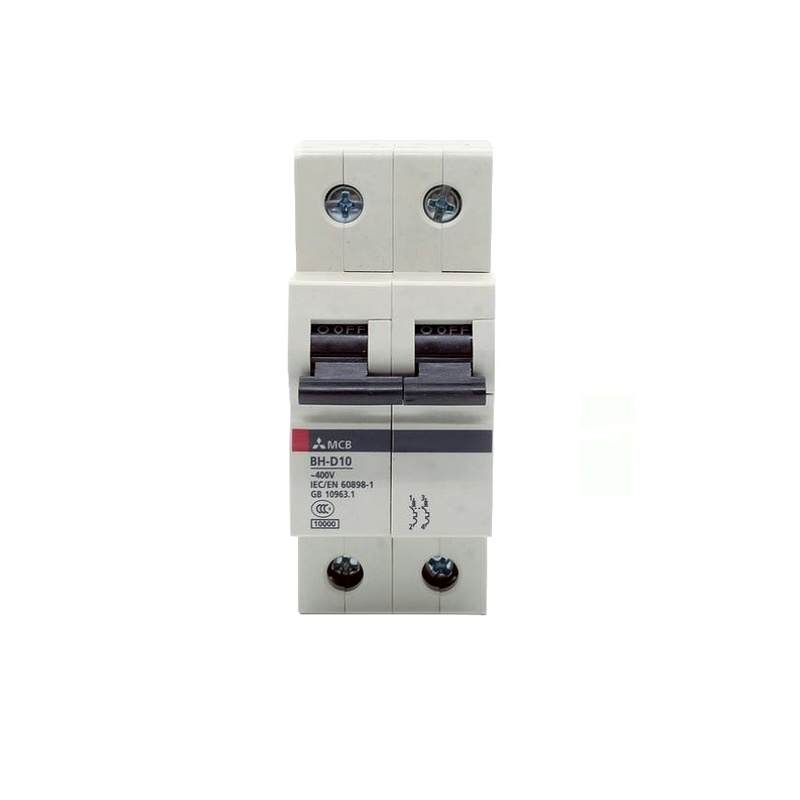 BH-D10-2P-6A-TYPE-C-N - Aptomat Tép (MCB) Mitsubishi 2P 6A Type C