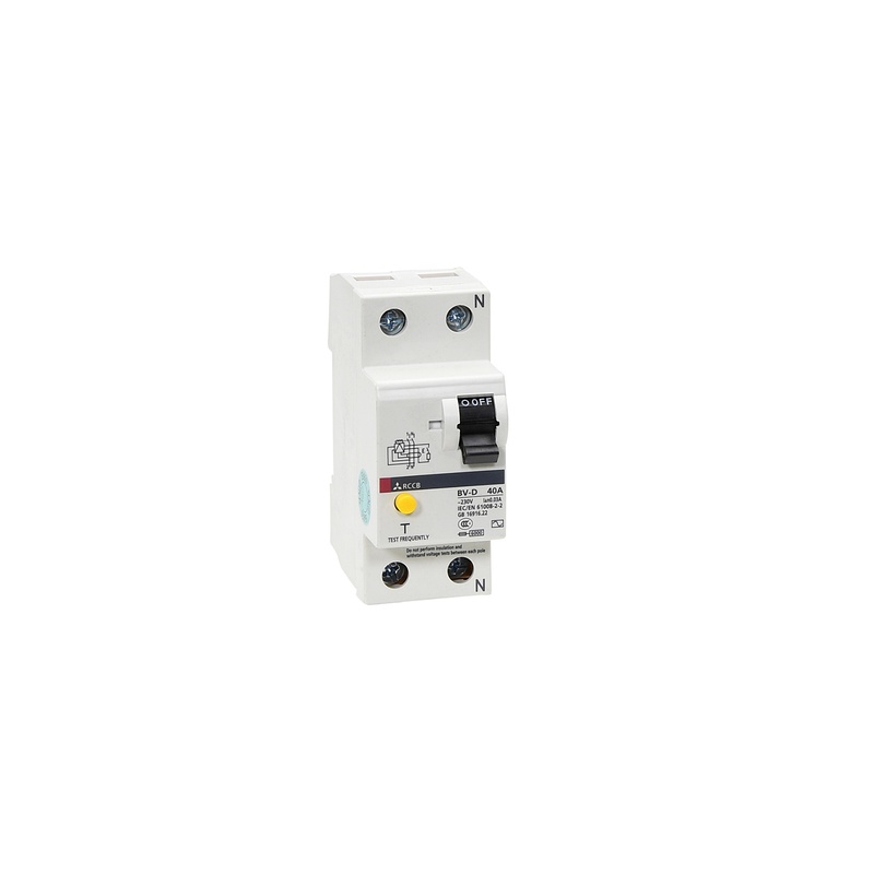 BV-D-2P-40A-300MA-N - Aptomat Chống Rò RCCB Mitsubishi 2P 40A 300mA