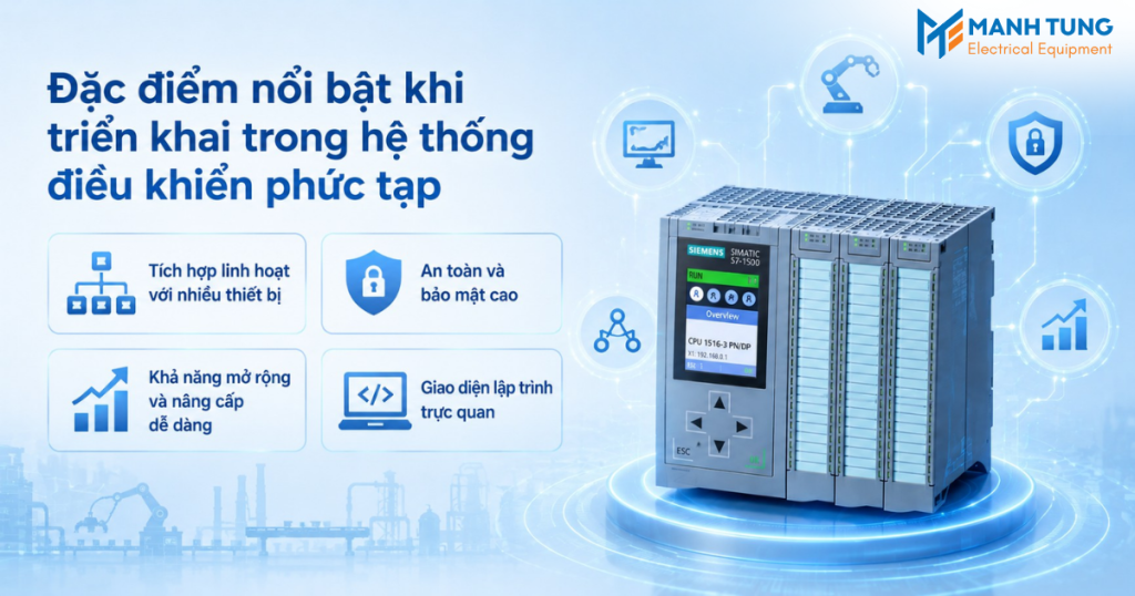 Đặc điểm nổi bật khi triển khai trong hệ thống điều khiển phức tạp