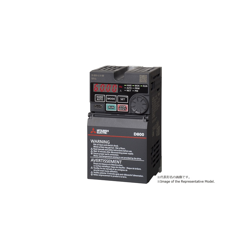 FR-D820S-2.2K-100-60 - Biến tần Mitsubishi 2.2kW 1 Pha 200V