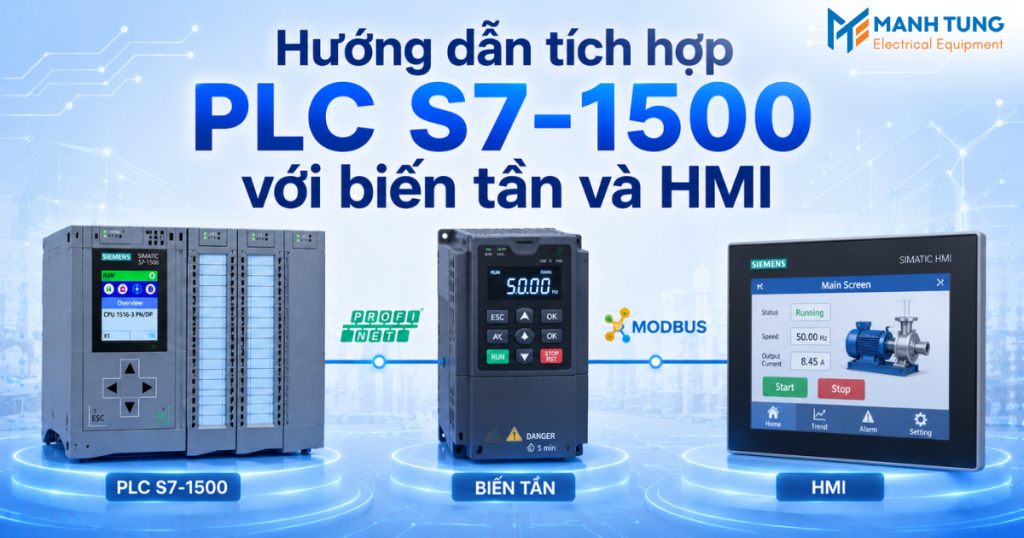 Hướng dẫn tích hợp PLC S7-1500 với biến tần và HMI