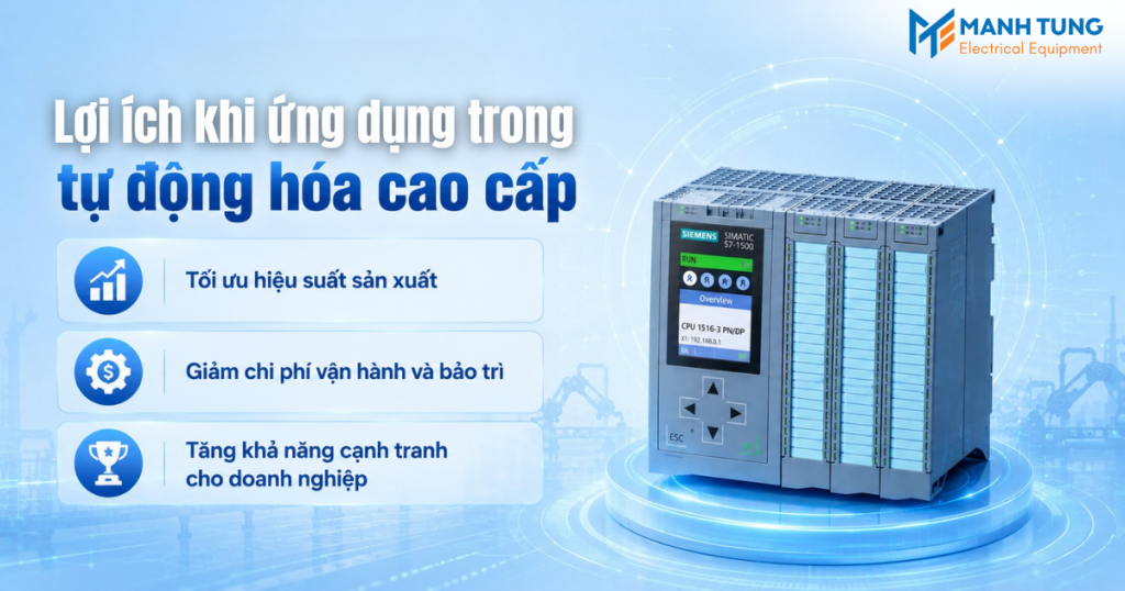 Lợi ích khi ứng dụng trong tự động hóa cao cấp