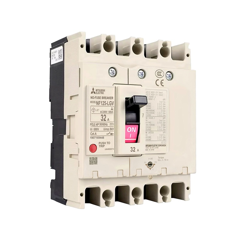 NF125-LGV-4P-70-100A - MCCB Mitsubishi 4P 70-100A 50kA