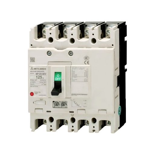 NF125-SEV-4P-63-125A - MCCB Mitsubishi 4P 63-125A 36kA