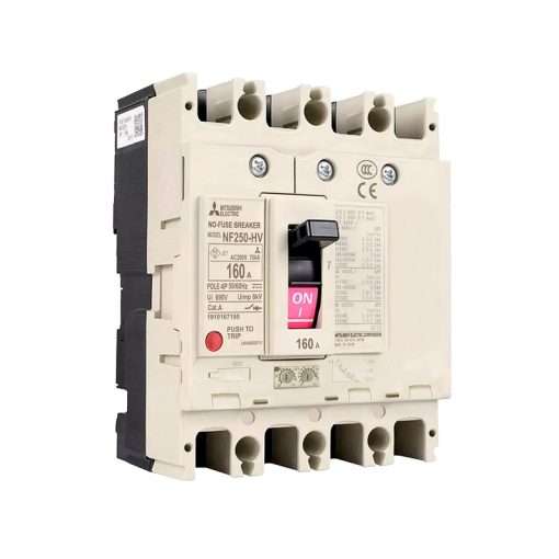 NF250-HEV-4P-80-160A - Aptomat MCCB Mitsubishi 4P 80-160A 65kA