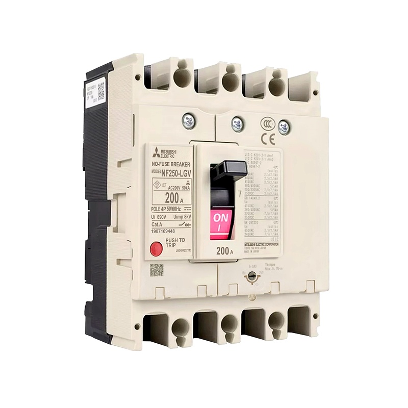 NF250-LGV-4P-140-200A - Aptomat khối (MCCB) Mitsubishi 4P 140-200A 50kA