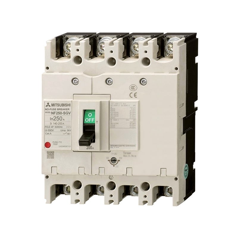 NF250-SGV-4P-140-200A - MCCB Mitsubishi 4P 140-200A, 36kA