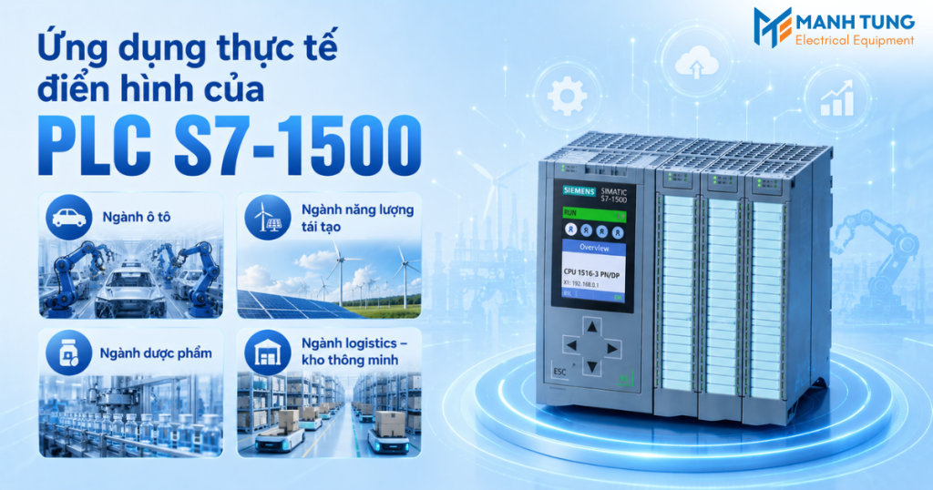 Ứng dụng thực tế điển hình của PLC S7-1500