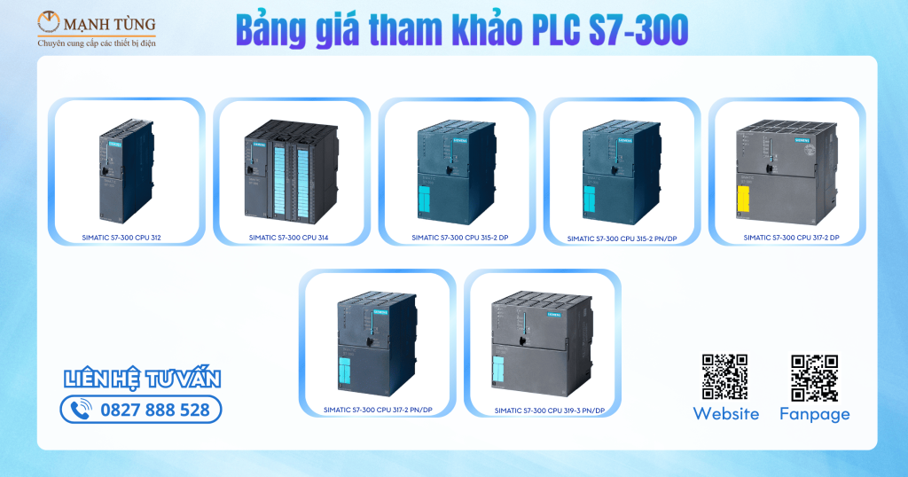 Bảng giá tham khảo PLC S7-300