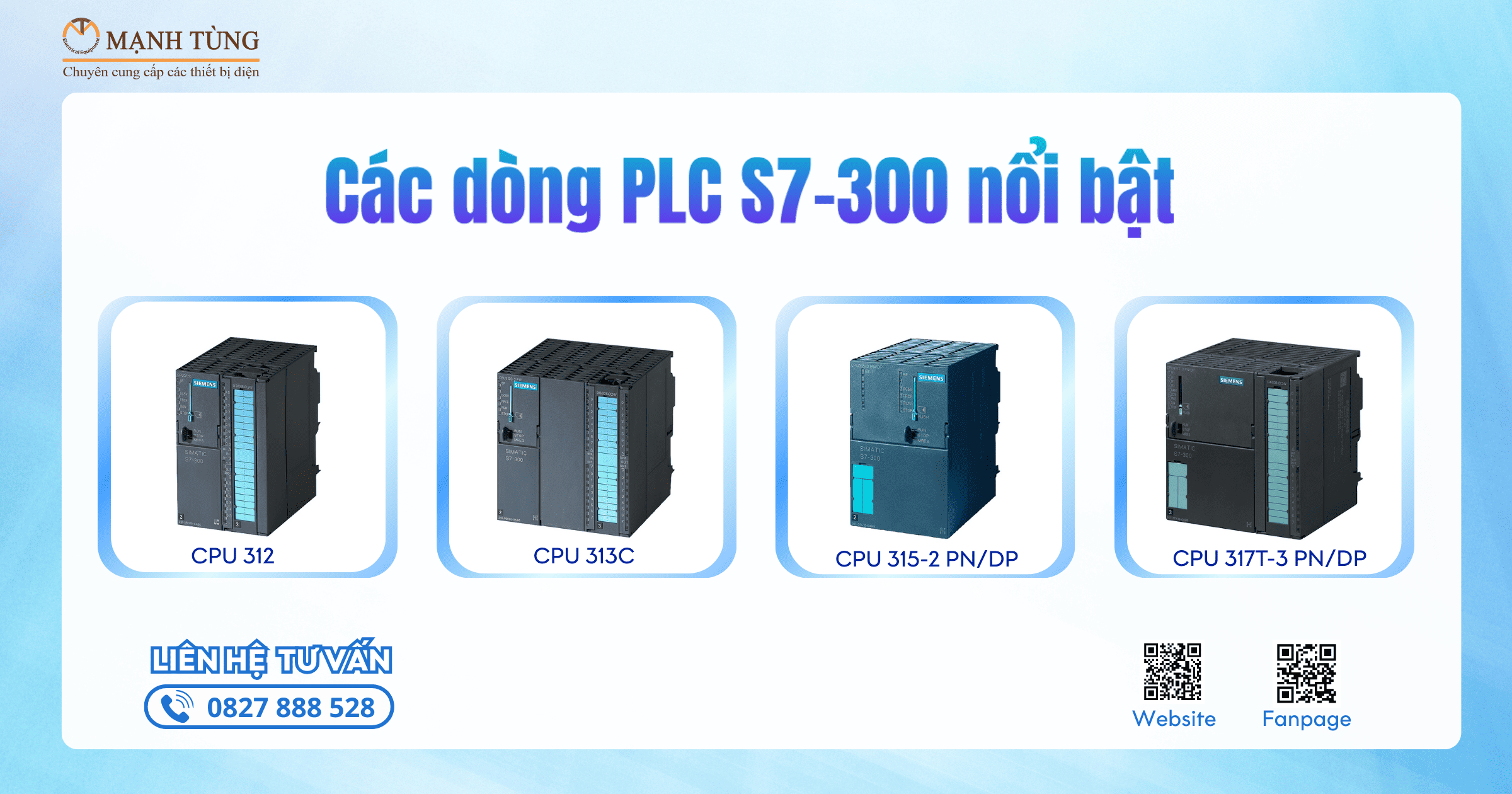 Các dòng PLC S7-300 nổi bật