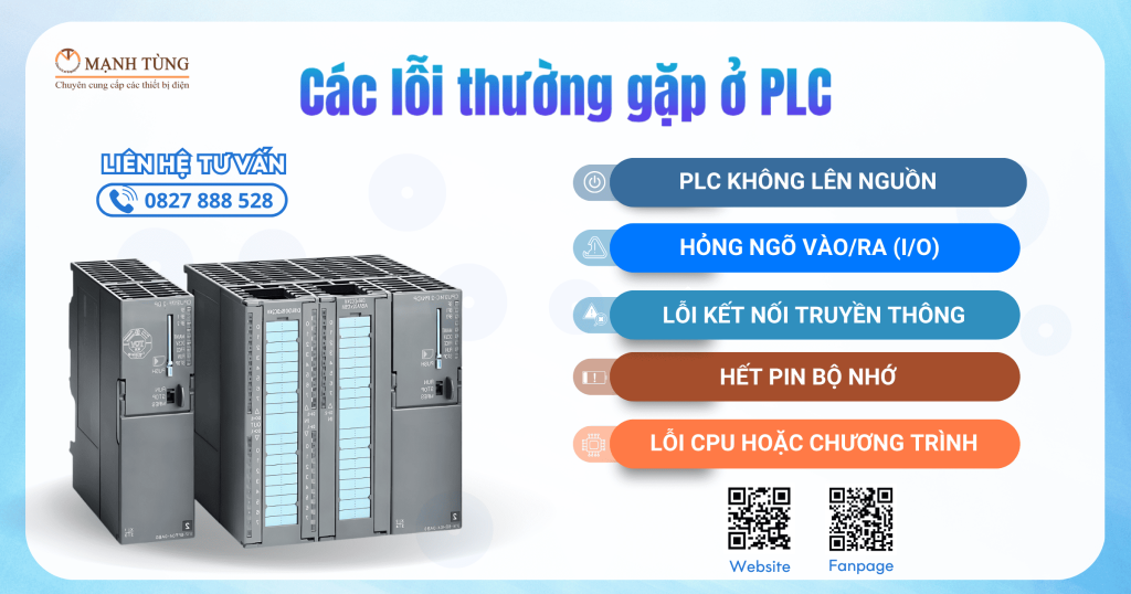 Các lỗi thường gặp ở PLC