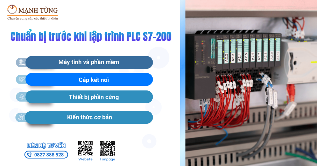 Chuẩn bị trước khi lập trình PLC S7-200