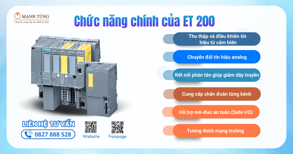 Chức năng chính của ET 200