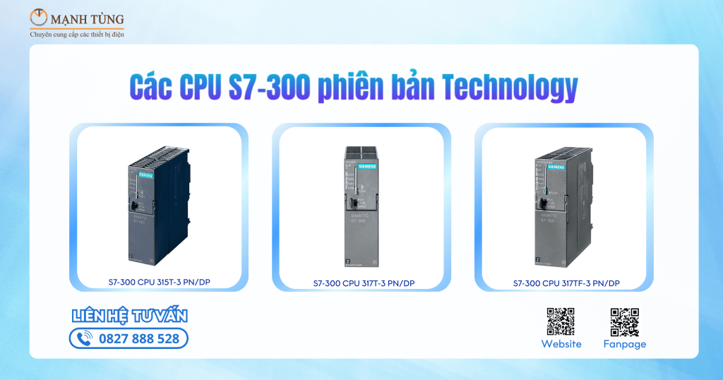 Các CPU S7-300 phiên bản Technology