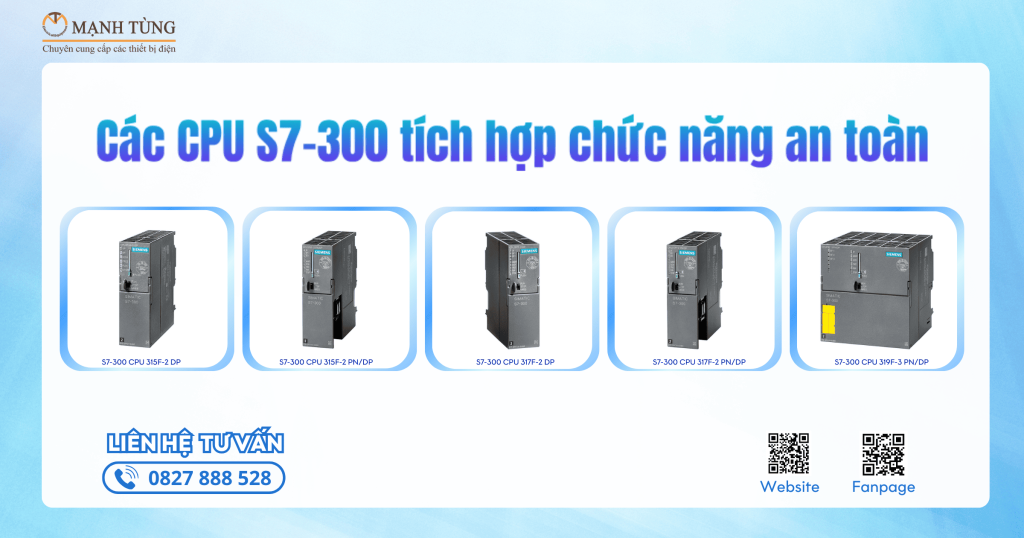 Các CPU S7-300 tích hợp chức năng an toàn