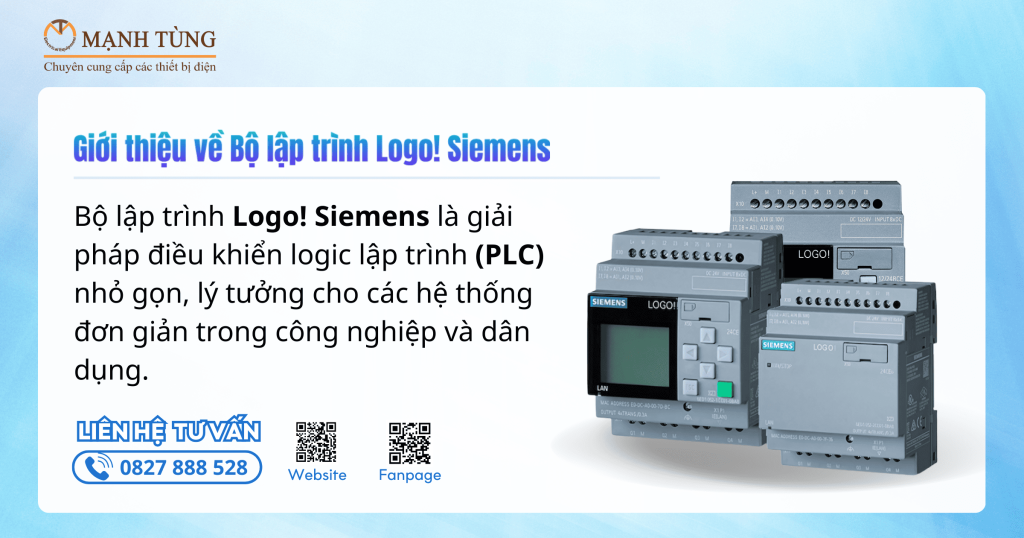 Giới thiệu về Bộ lập trình Logo! Siemens trong tự động hóa nhỏ