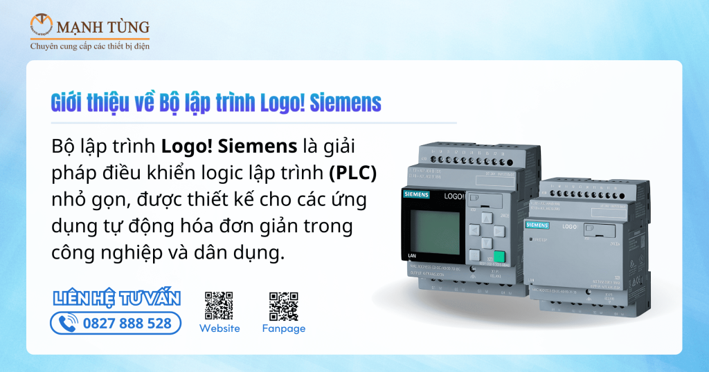 Giới thiệu về Bộ lập trình Logo! Siemens