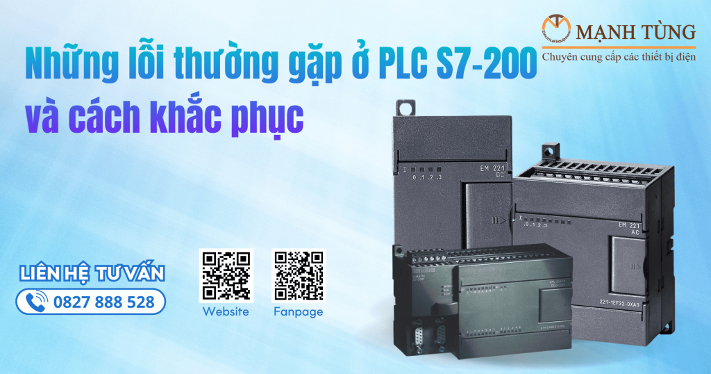 Những lỗi thường gặp ở PLC S7-200 và cách khắc phục