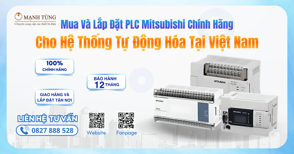 Mạnh Tùng mua và lắp đặt PLC Mitsubishi chính hãng