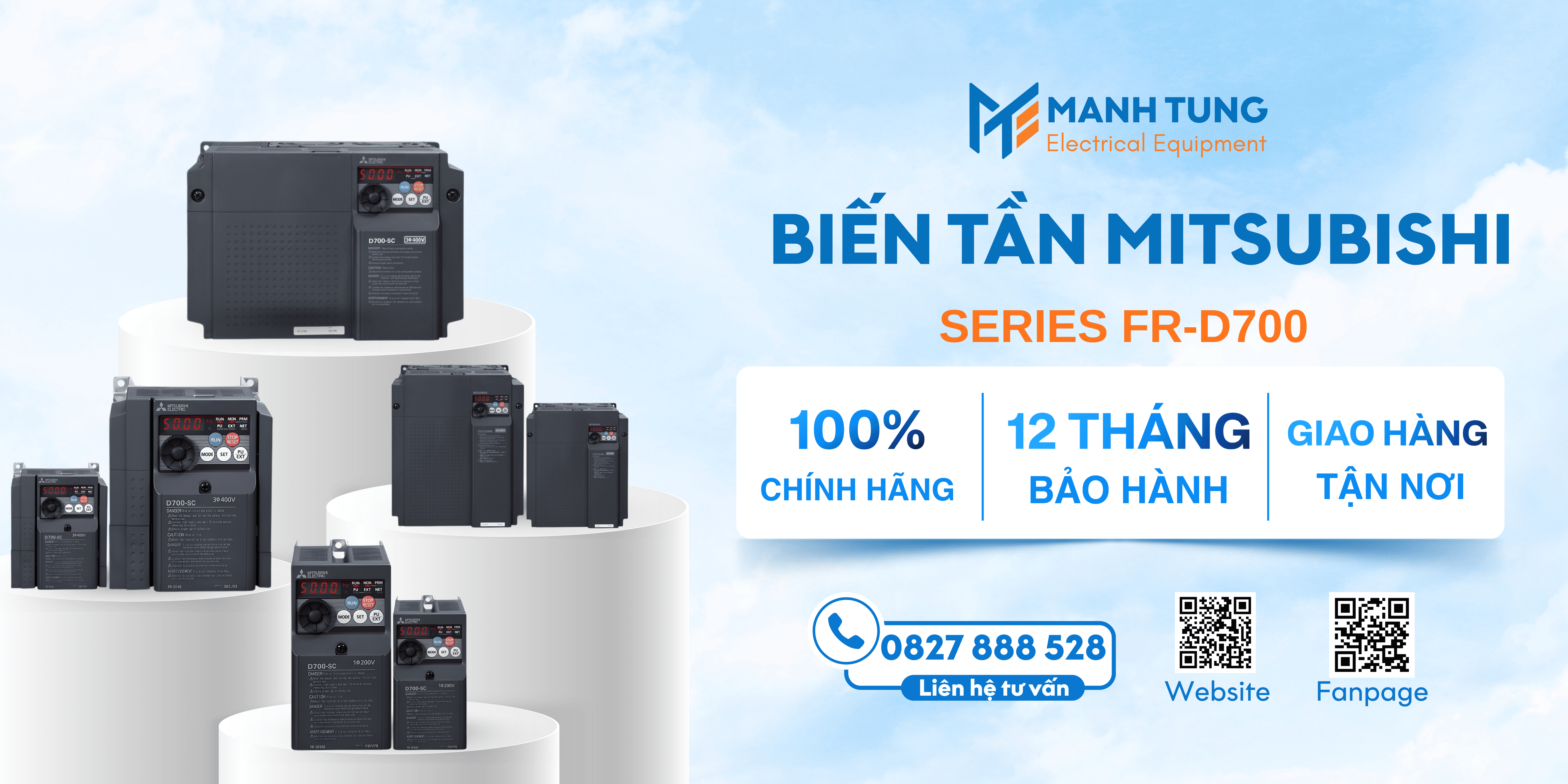 Mạnh Tùng nhà cung cấp Biến tần Mitsubishi FR-D700 uy tín chính hãng