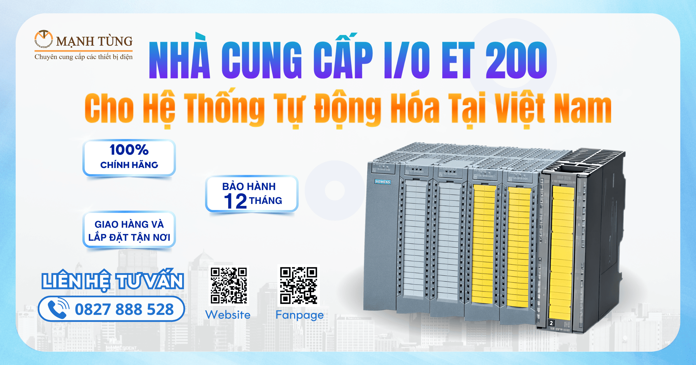 Mạnh Tùng nhà cung cấp Siemens I/0 ET 200 uy tín chính hãng