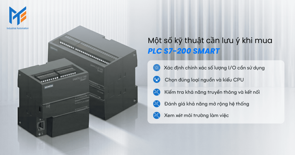 Một số lưu ý kỹ thuật cần lưu ý khi mua PLC S7-200 SMART