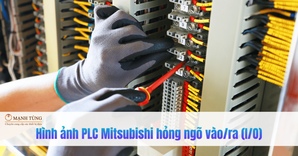 Hình ảnh PLC Mitsubishi hỏng ngõ vào/ra (I/O)