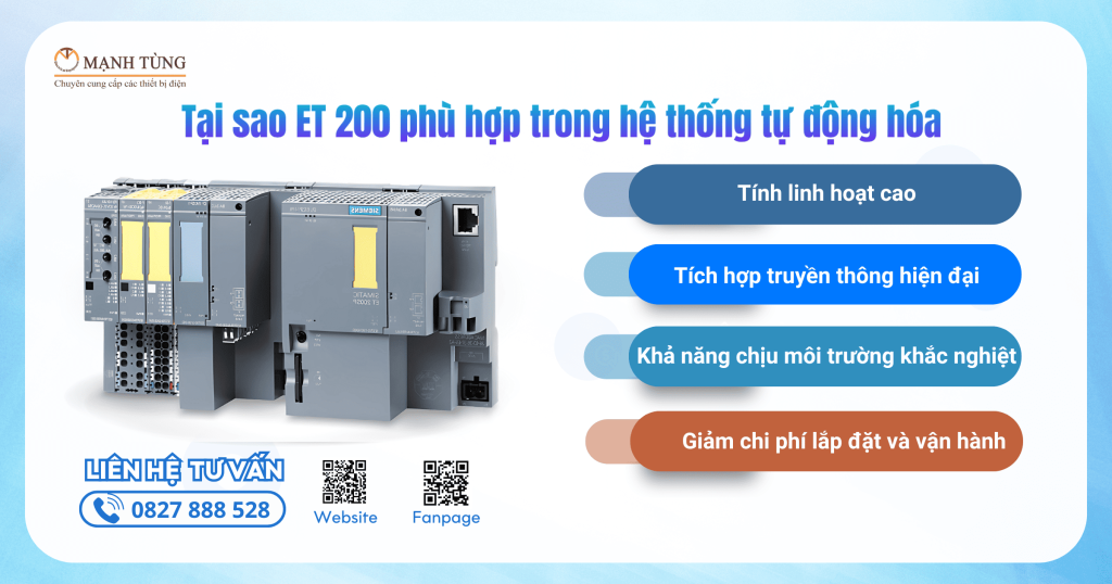 Tại sao ET 200 phù hợp trong hệ thống tự động hóa