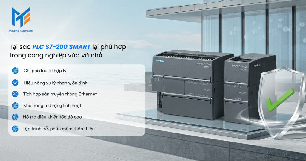 Tại sao PLC S7-200 SMART lại phù hợp trong công nghiệp vừa và nhỏ