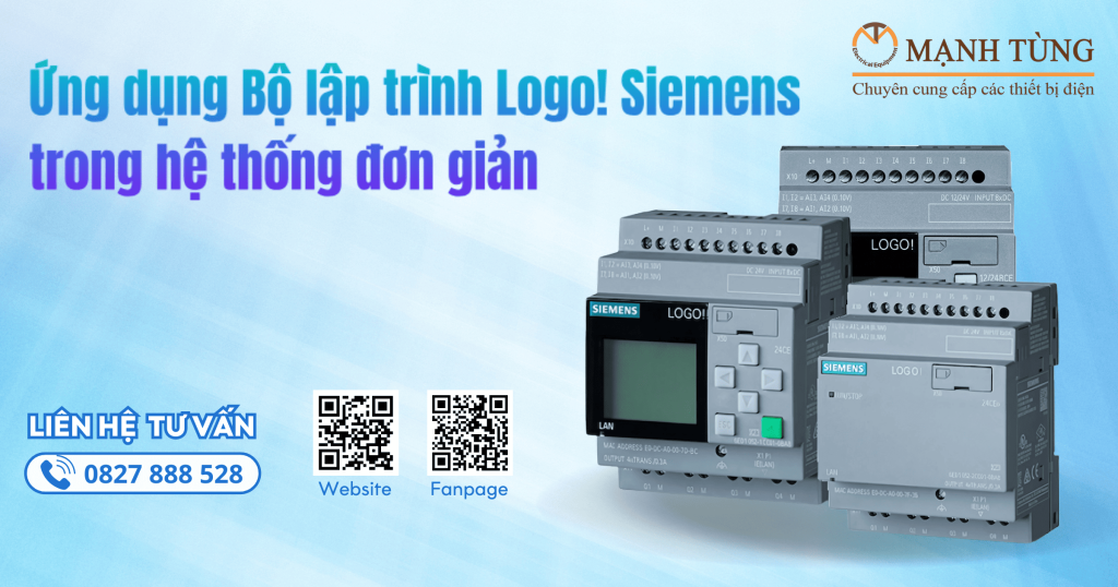 Ứng dụng Bộ lập trình Logo! Siemens trong hệ thống đơn giản