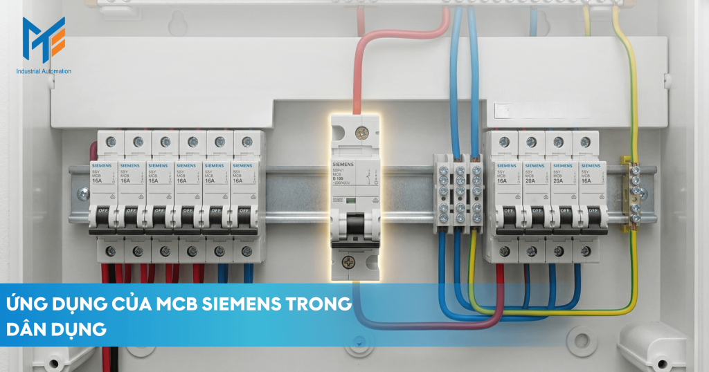 Ứng dụng MCB Siemens trong dân dụng