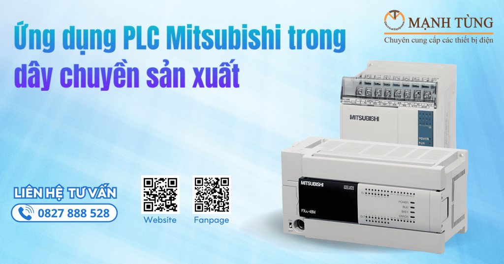 Ứng dụng PLC Mitsubishi trong dây chuyền sản xuất hiện nay