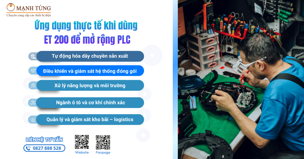 Ứng dụng thực tế khi dùng ET 200 để mở rộng PLC