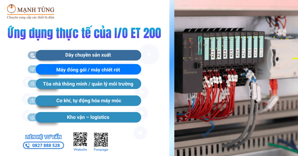Ứng dụng thực tế của I/O ET 200