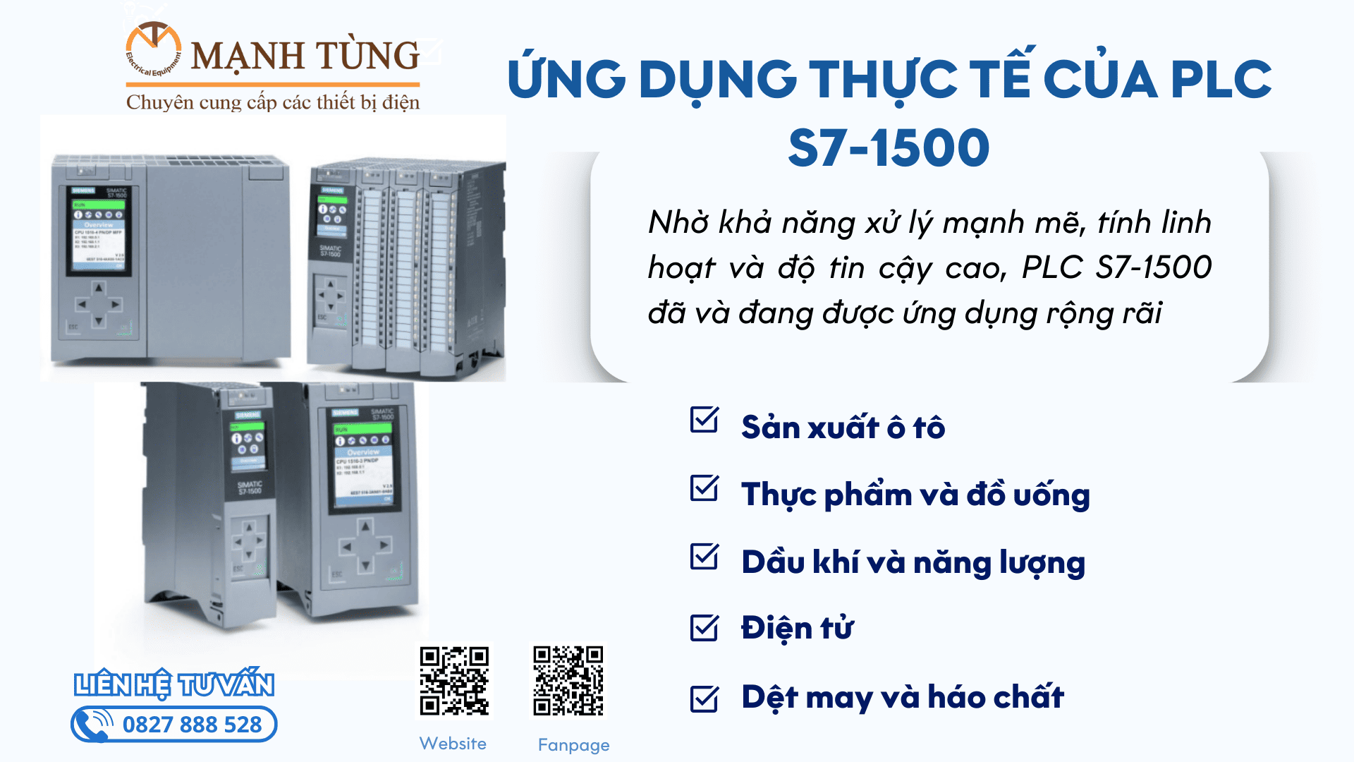 Ứng dụng thực tế của PLC S7-1500