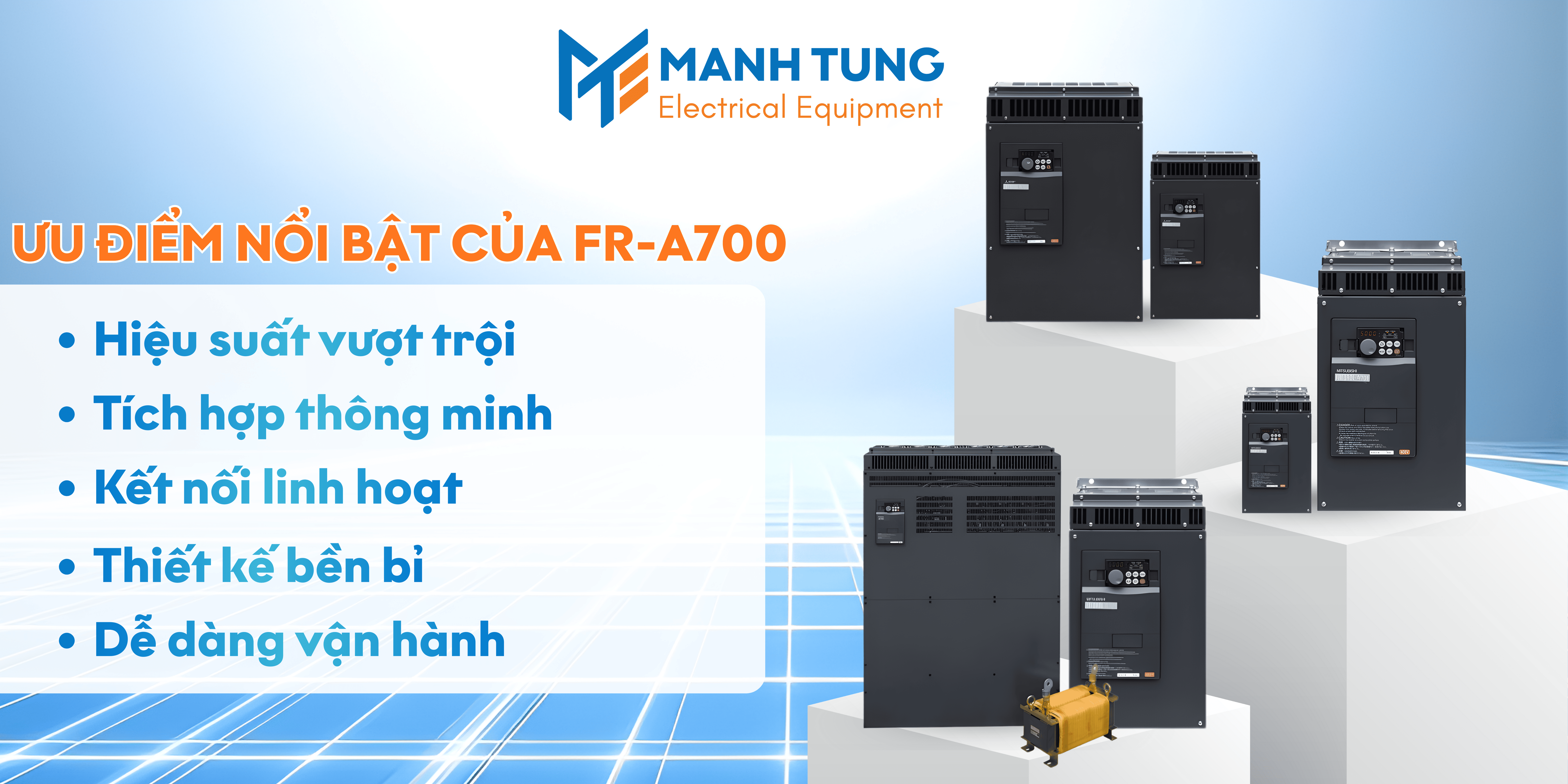 Ưu điểm nổi bật của sản phẩm biến tần Mitsubishi FR-A700