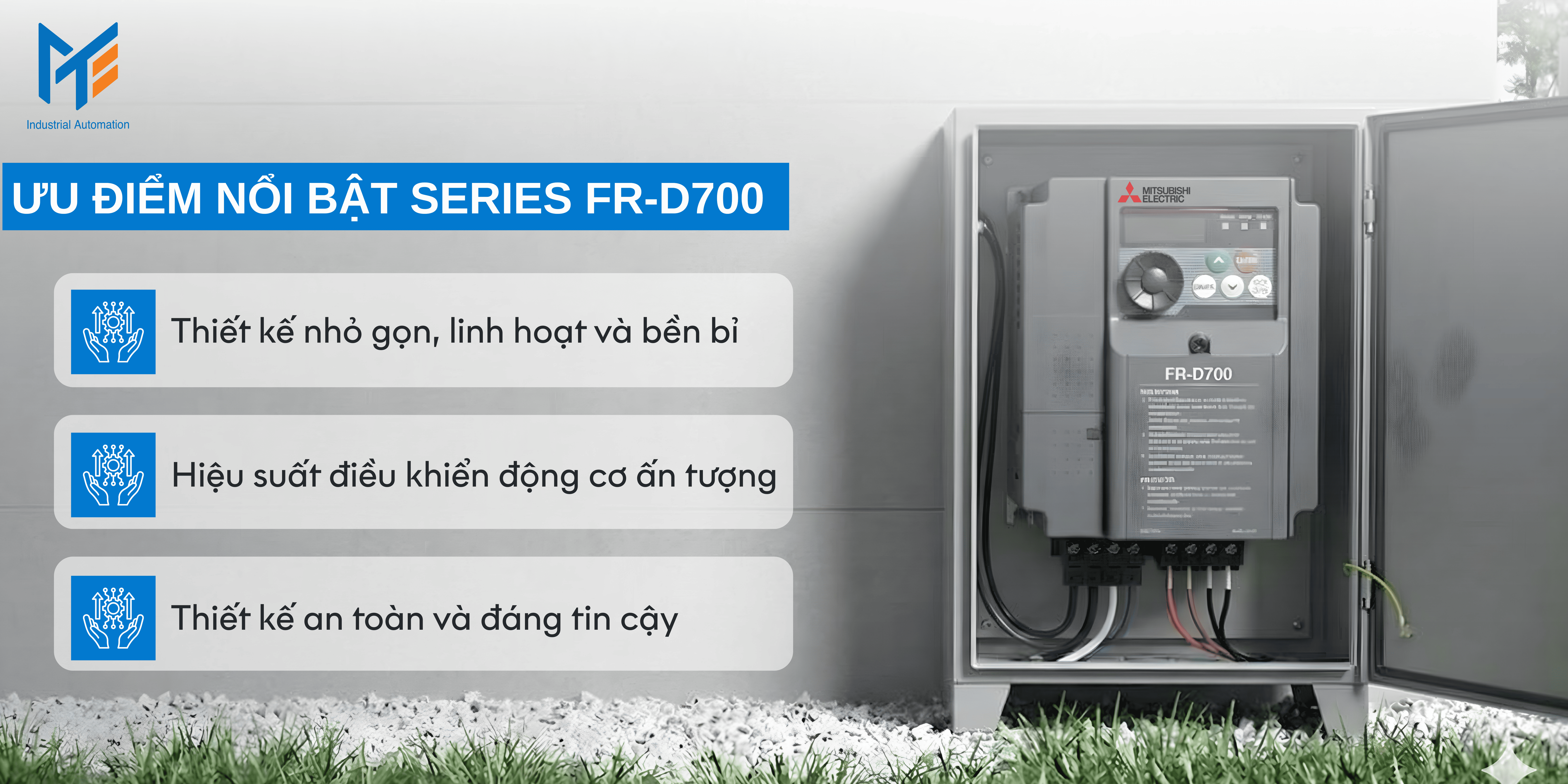 Ưu điểm nổi bật của Biến tần Mitsubishi FR-D700