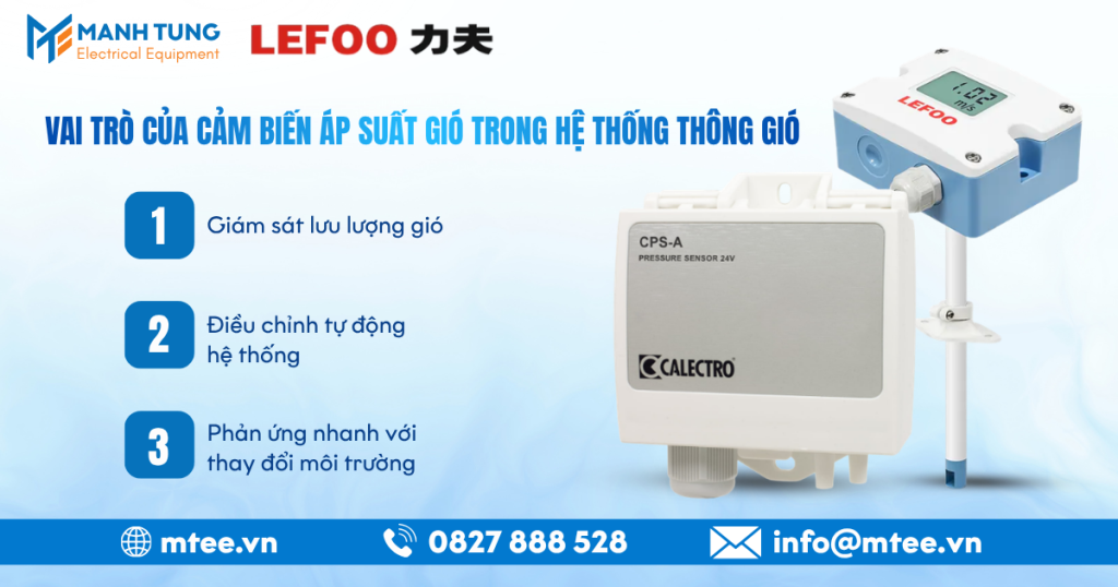 Vai trò của cảm biến áp suất gió trong hệ thống thông gió