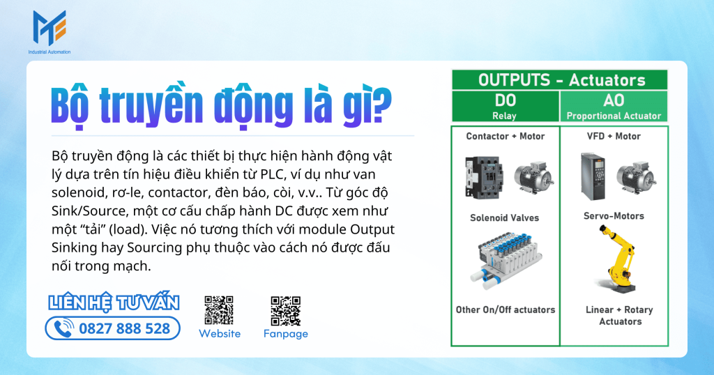 Bộ truyền động - Tay và Chân của hệ thống