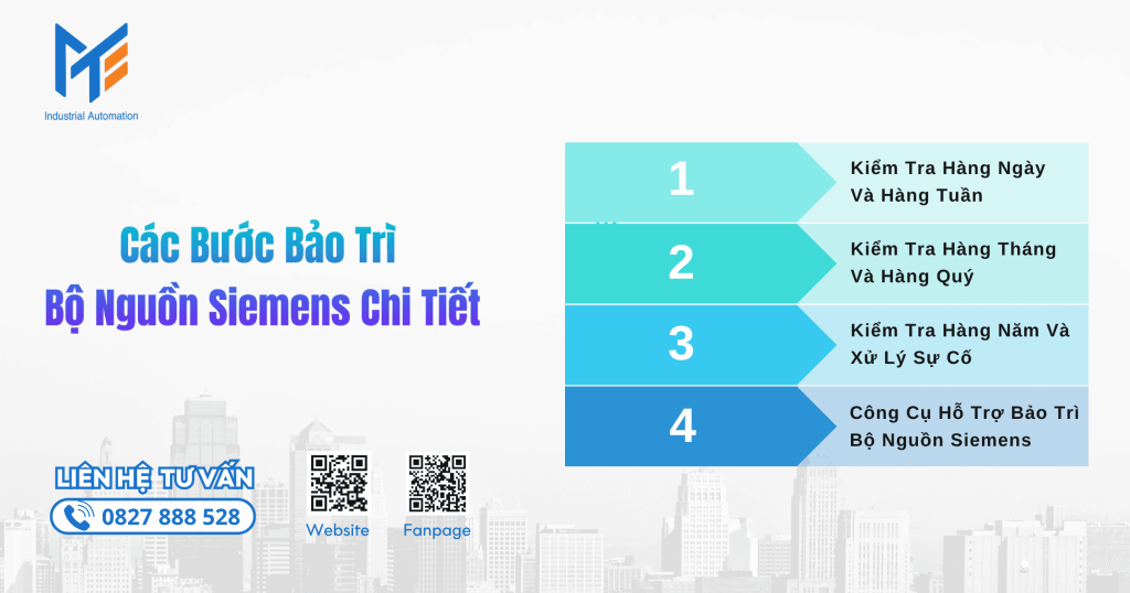 Các Bước Bảo Trì Bộ Nguồn Siemens Chi Tiết