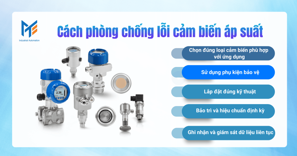 Cách phòng chống lỗi cảm biến áp suất