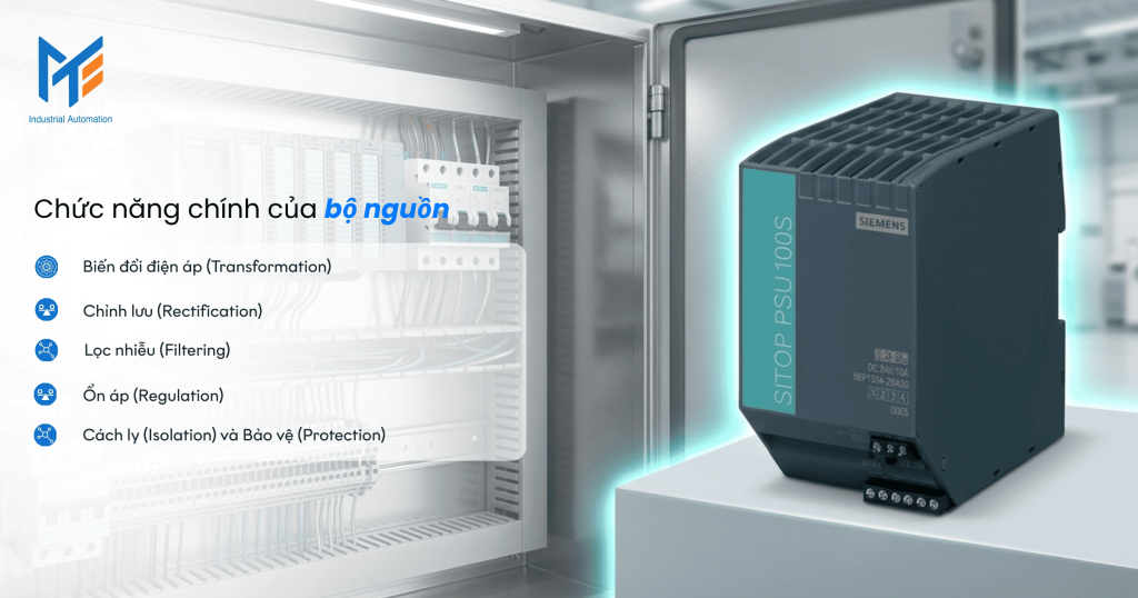 Chức năng chính của bộ nguồn