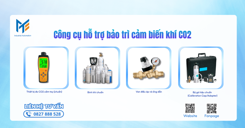 Công cụ hỗ trợ bảo trì cảm biến khí CO2