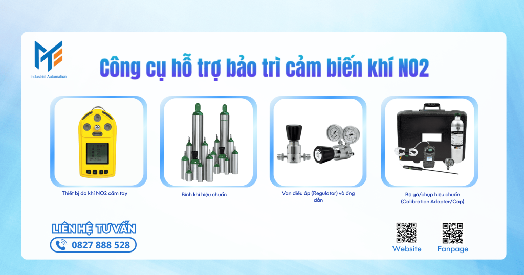 Công cụ hỗ trợ bảo trì cảm biến khí NO2
