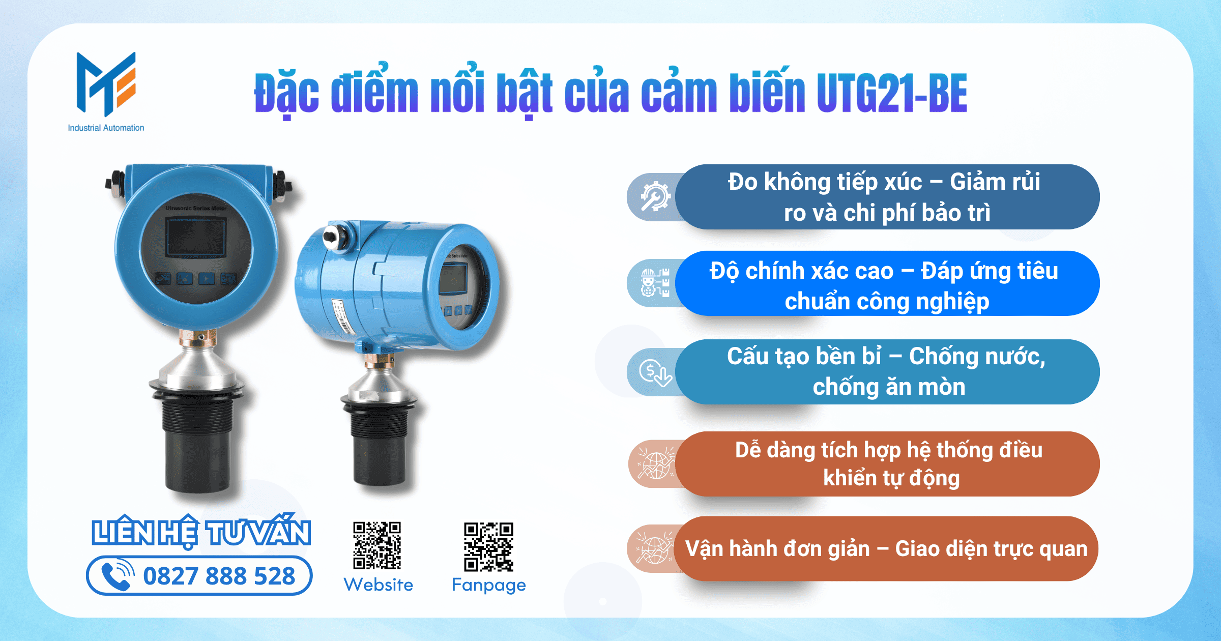 Đặc điểm nổi bật của cảm biến UTG21-BE