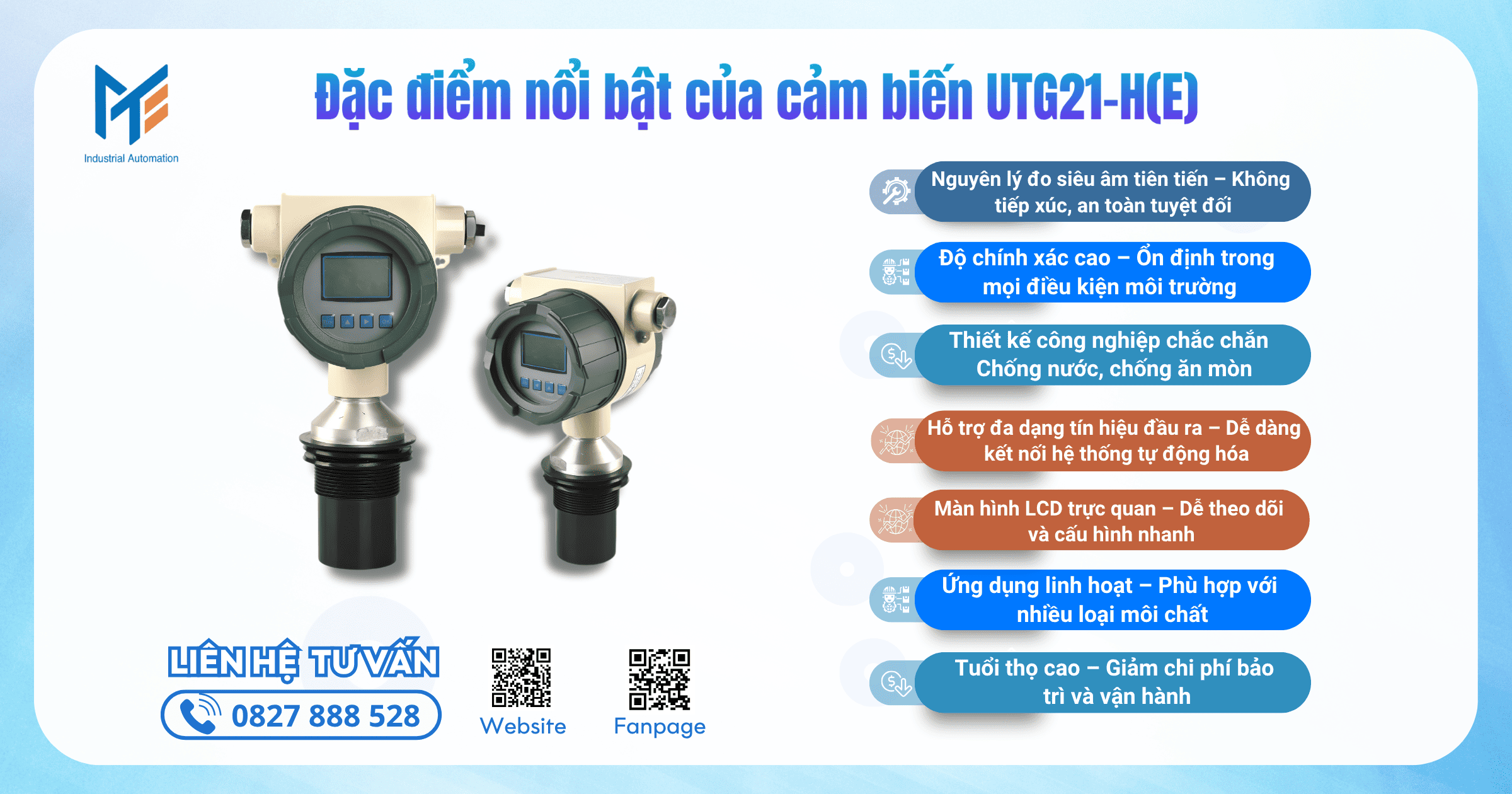 Đặc điểm nổi bật của cảm biến UTG21-H(E)