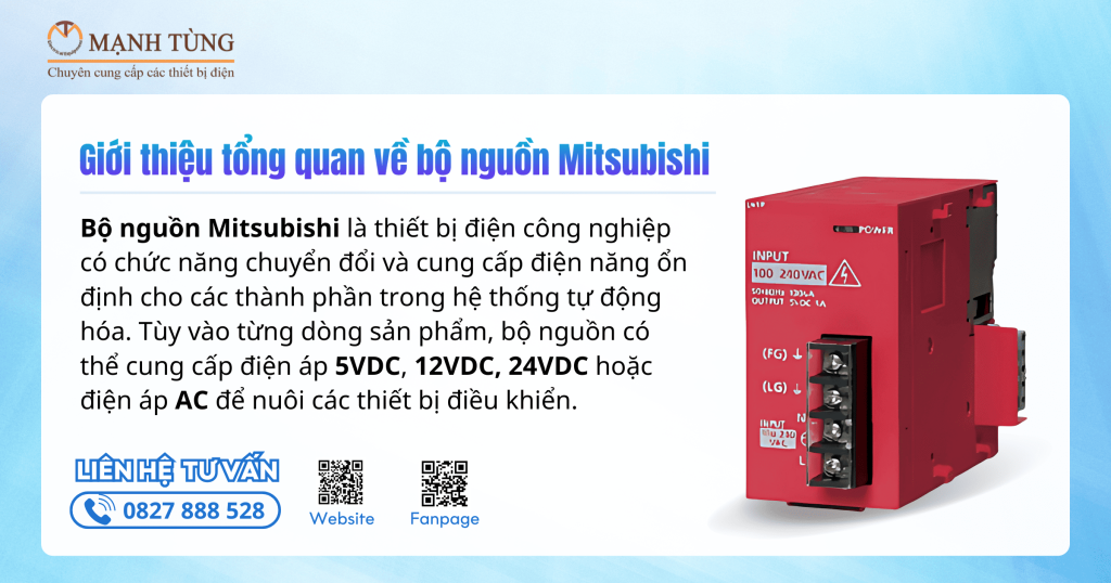 Giới thiệu tổng quan về bộ nguồn Mitsubishi