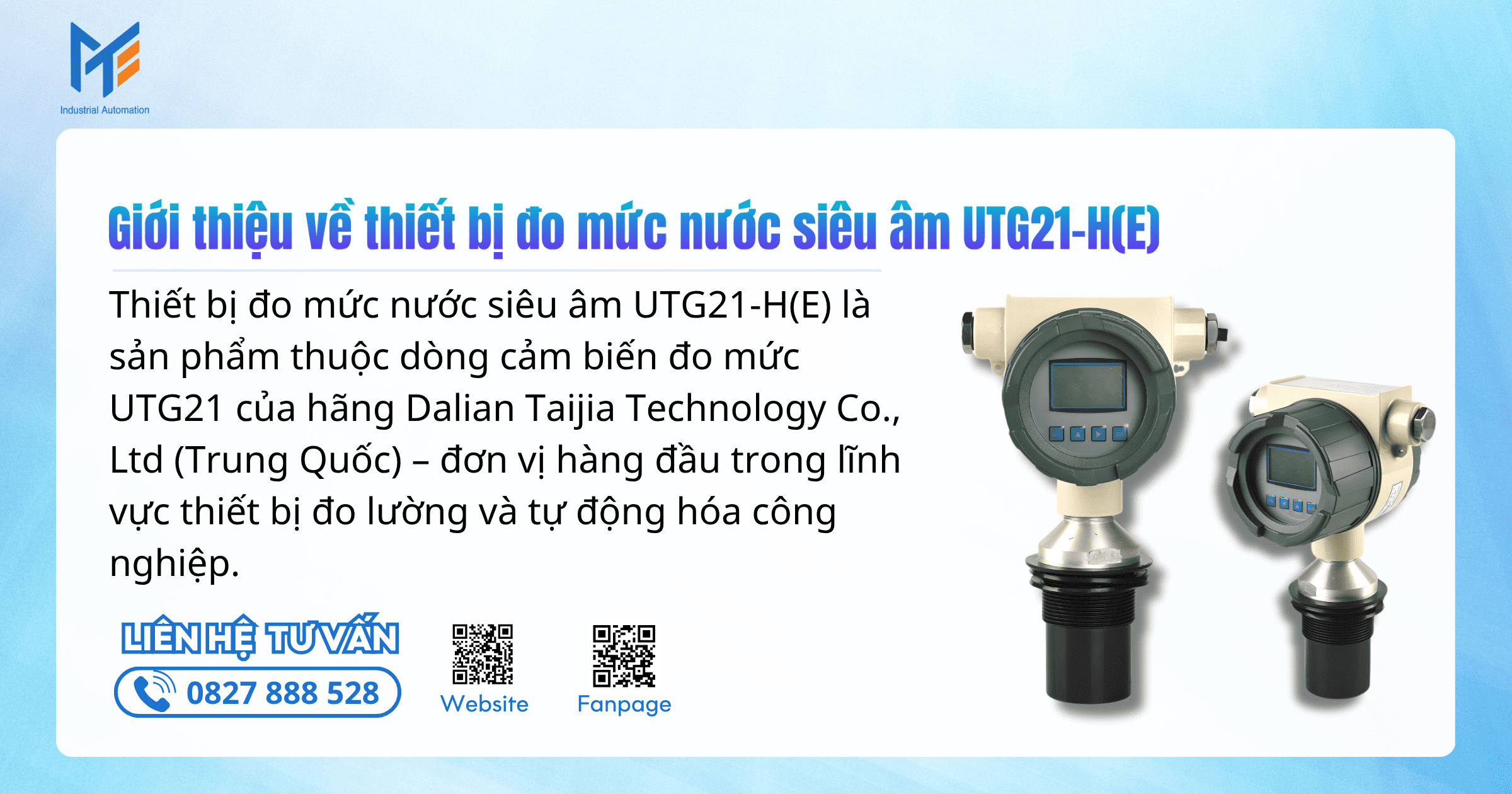 Giới thiệu về thiết bị đo mức nước siêu âm UTG21-H(E)